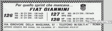 Ogoszenie firmy tuningowej Giannini z 1979